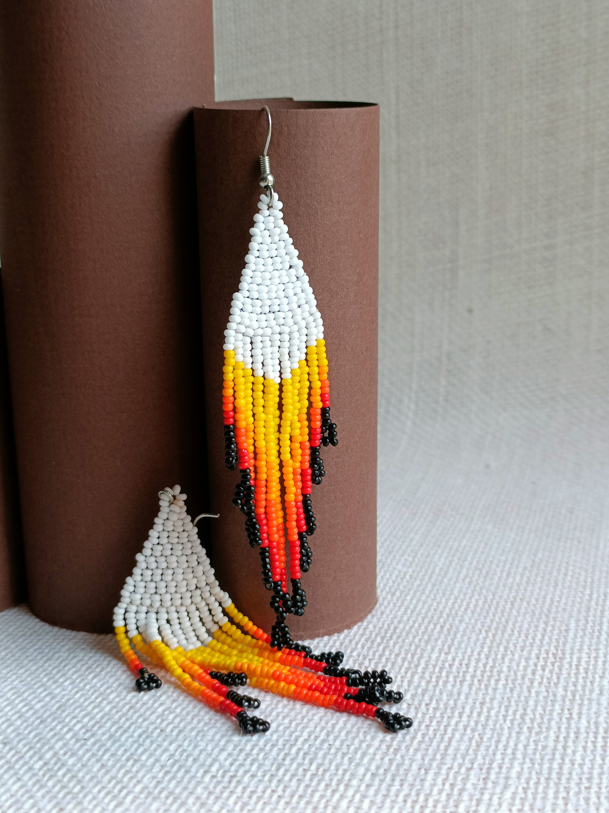 Phoenix Flame Beaded Dangles