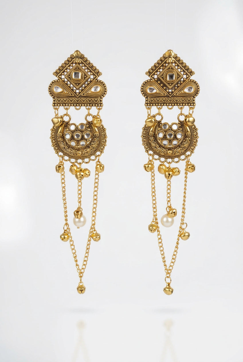 Antique Arch Kashida-Inspired Earrings