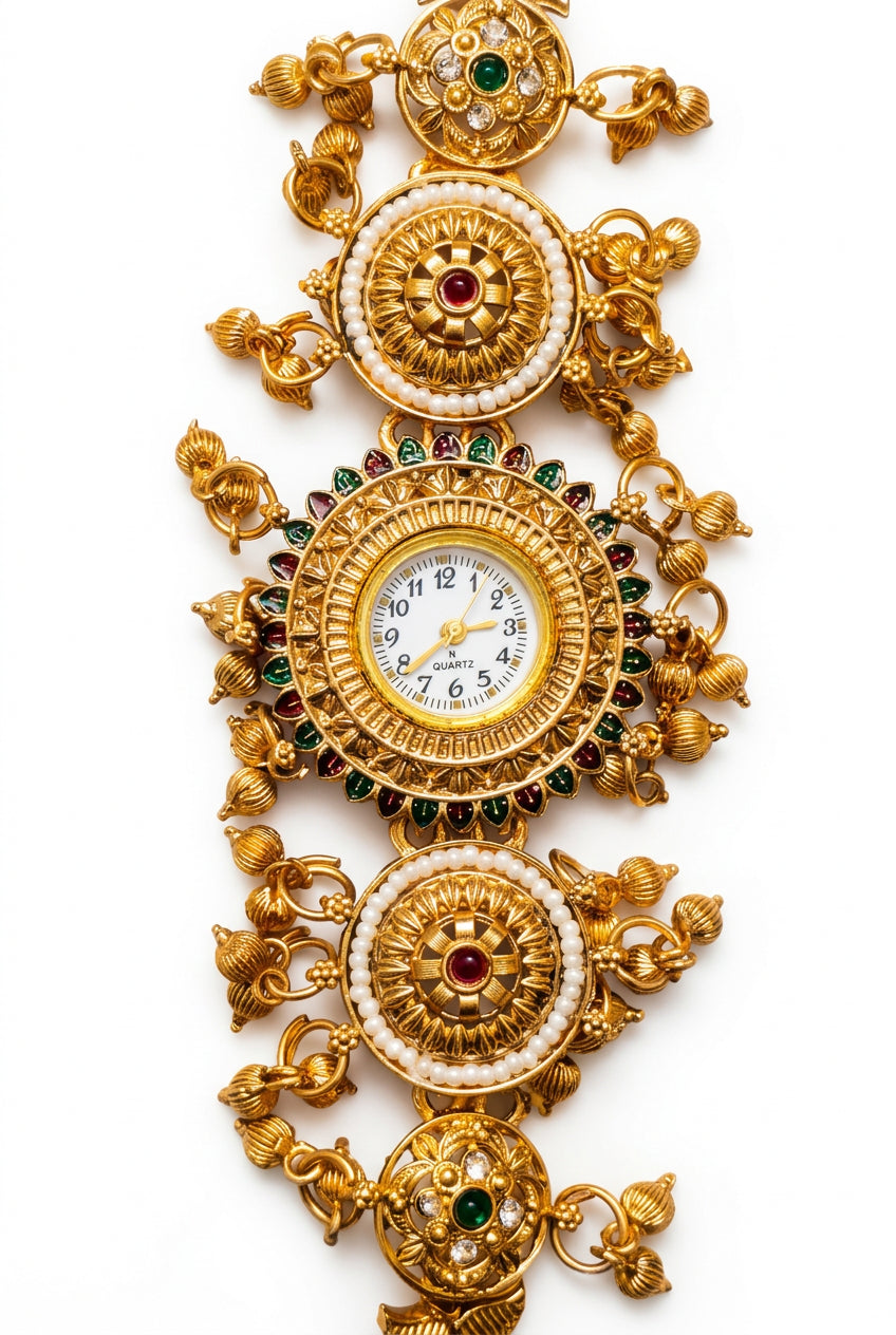 Maharani Pearl Medallion Watch