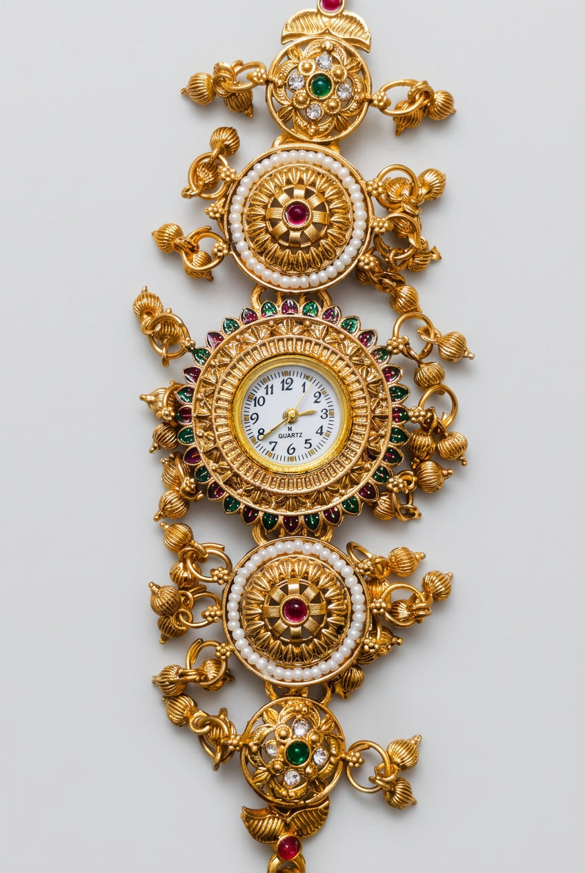 Maharani Pearl Medallion Watch
