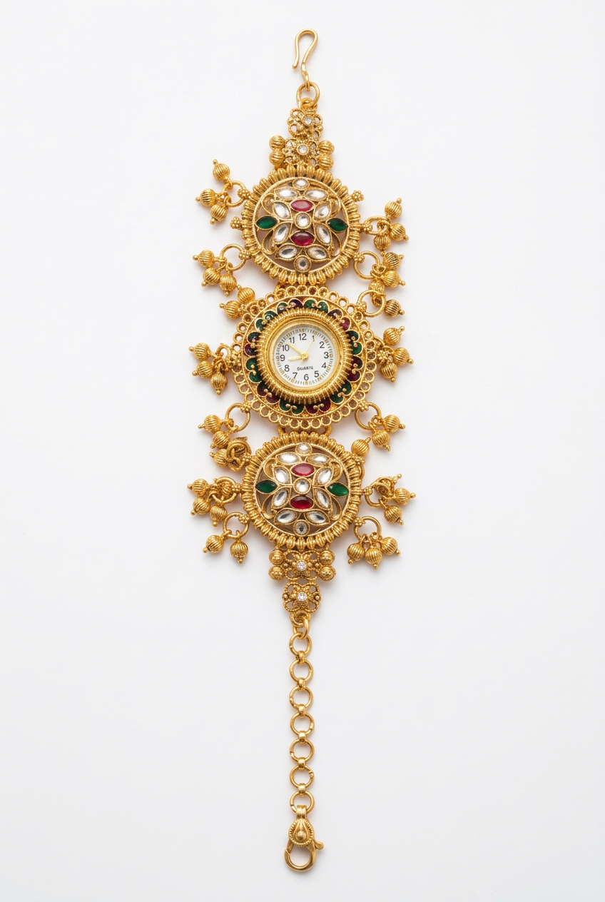 Rajwada Kundan-Style Watch