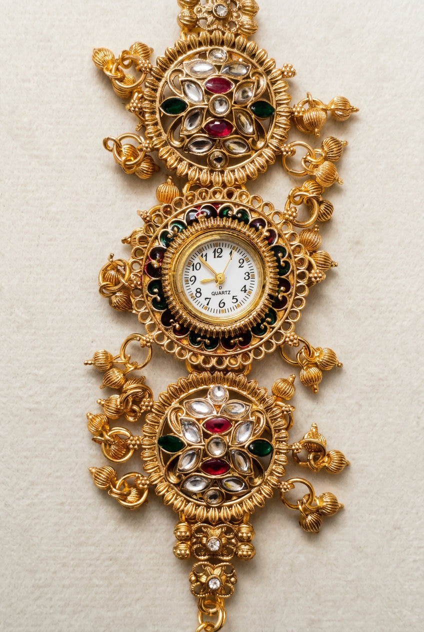 Rajwada Kundan-Style Watch